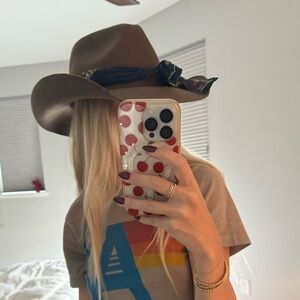 Brixton Suede Hat with Bandana